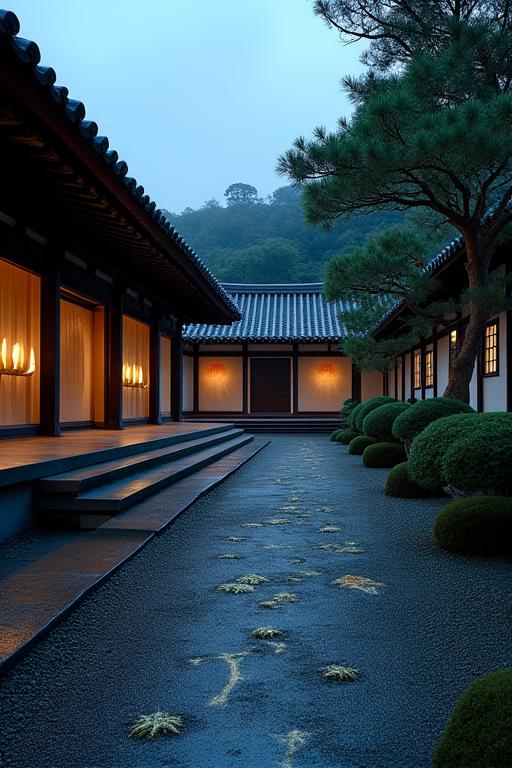 京都の寺院での音と光の展示